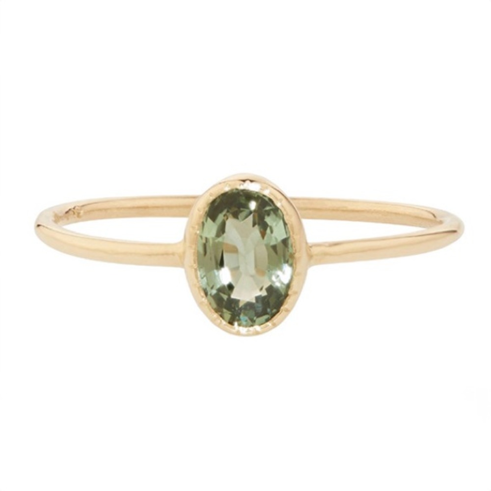 Caravaggio Ring, Green Sapphire